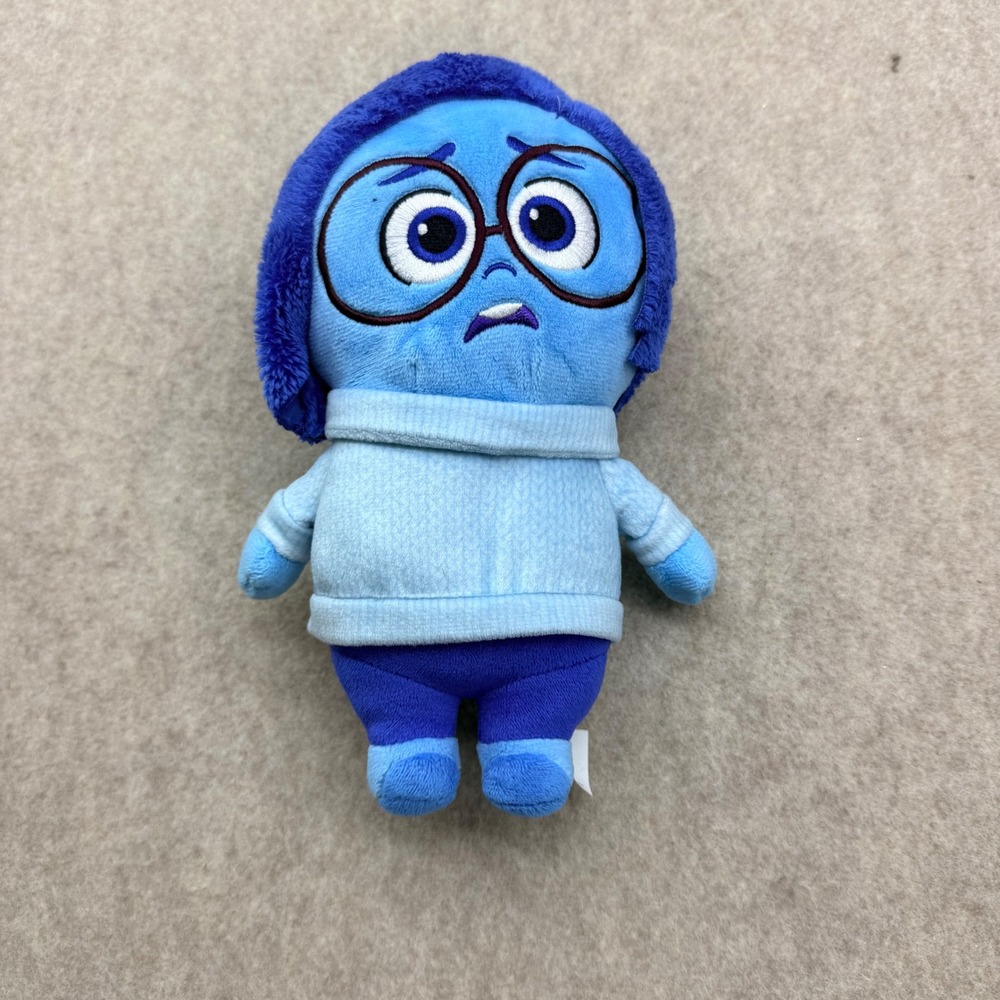 Disney Pixar Inside Out 2 Sadness Plush Stuffed Toy Blue 9 Inch Character Figure